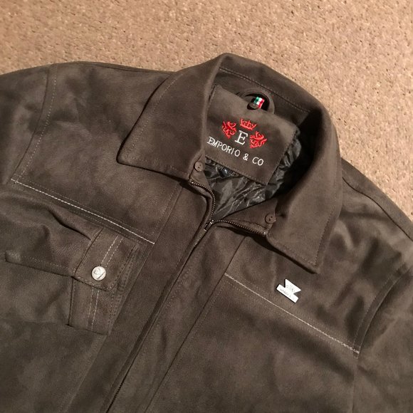 Men's Emporio & Co. Suede Jacket - Picture 13 of 14